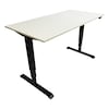 Alera Rectangle Table Base, 48" to 72" X 24" to 36" X 25" to 50.7" HT3SAB